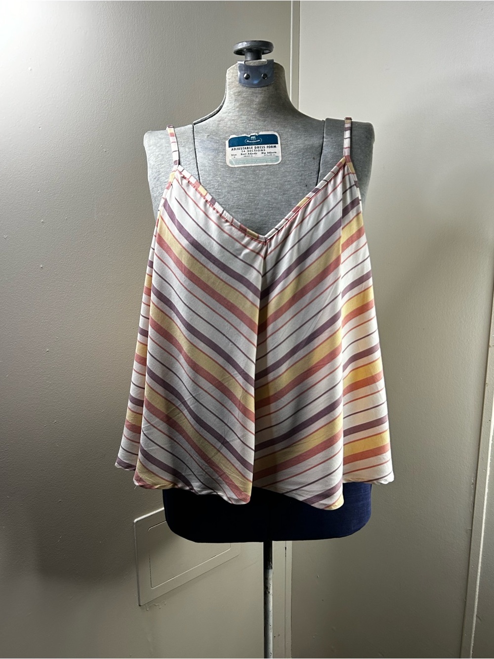 New Multi-Colored Striped Tank Top